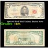 1963 $5 Red Seal United States Note Grades vf+