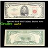 1963 $5 Red Seal United States Note Grades Select AU