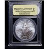 Image 2 : 1989-d Congress Modern Commem Dollar $1 Graded ms70, Perfection BY USCG