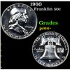 Image 1 : Proof 1960 Franklin Half Dollar 50c Grades Choice+ Proof