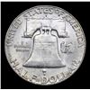 Image 3 : 1954-s Franklin Half Dollar 50c Grades Choice+ Unc