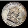 Image 2 : 1951-d Franklin Half Dollar 50c Grades Choice Unc+ FBL