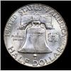 Image 3 : 1951-d Franklin Half Dollar 50c Grades Choice Unc+ FBL