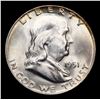 Image 2 : 1951-d Franklin Half Dollar 50c Grades Choice Unc+ FBL