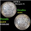 Image 1 : 1878-s Morgan Dollar $1 Grades Choice Unc