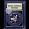 Image 2 : Proof 1995-S Olympics Baseball Modern Commem Half Dollar 50c Graded GEM++ Proof Deep Cameo BY USCG