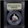 Image 2 : Proof 1982-S Washington Silver Modern Commem Half Dollar 50c Graded GEM++ Proof Deep Cameo By USCG