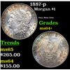 Image 1 : 1887-p Morgan Dollar $1 Grades Choice+ Unc
