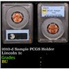 Image 1 : PCGS 2010-d Lincoln Cent Sample PCGS Holder 1c Graded BU By PCGS