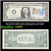 Image 1 : 1974 $1 Federal Reserve Note 1st Day of Issue, with Stamp, Signatures of Neff & Simon (Philadelphia,