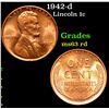 Image 1 : 1942-d Lincoln Cent 1c Grades Select Unc RD