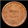 Image 3 : 1863 Army & Navy Civil War Token 1c Grades Select Unc BN