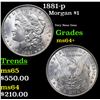 Image 1 : 1881-p Morgan Dollar $1 Grades Choice+ Unc