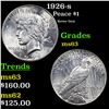 Image 1 : 1926-s Peace Dollar $1 Grades Select Unc