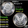 Image 1 : 1880-s Morgan Dollar $1 Grades Choice Unc+ PL