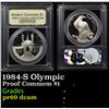 Image 1 : Proof 1984-S Olympic Modern Commem Dollar $1 Graded pr69 dcam By USCG