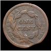 Image 3 : 1841 Braided Hair Large Cent Mint Error 1c Grades vg+