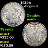 Image 1 : 1921-s Morgan Dollar $1 Grades Select+ Unc