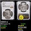 Image 1 : NGC 1885-o Morgan Dollar $1 Graded ms63 BY NGC