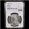 Image 2 : NGC 1885-o Morgan Dollar $1 Graded ms63 BY NGC