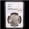 Image 2 : NGC 1885-p Morgan Dollar $1 Graded ms65 By NGC