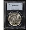 Image 2 : PCGS 1923-p Peace Dollar $1 Graded ms63 By PCGS