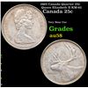 1965 Canada Quarter 25c Queen Elizabeth II KM-62 Grades Choice AU/BU Slider