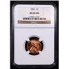 Image 2 : NGC 1952-p Lincoln Cent 1c Graded ms65 rd By NGC