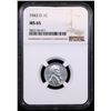 Image 2 : NGC 1943-d Lincoln Cent 1c Graded ms65 By NGC