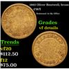 1863 Oliver Boutwell, brass Civil War Token 1c Grades vf details