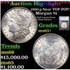 ***Auction Highlight*** 1890-p Morgan Dollar Near TOP POP! $1 Graded ms65+ By SEGS (fc)