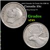 1943 Canada 25 Cents 25c KM-35 Grades xf+