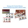 Image 1 : Group of 2 United States Mint Set in Original Government Packaging! From 1984-1985 with 20 Coins Ins