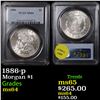 Image 1 : PCGS 1886-p Morgan Dollar $1 Graded ms64 By PCGS