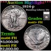 ***Auction Highlight*** 1924-p Standing Liberty Quarter 25c Graded ms65+ FH By SEGS (fc)