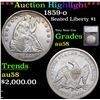 ***Auction Highlight*** 1859-o Seated Liberty Dollar $1 Graded au58 By SEGS (fc)