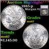***Auction Highlight*** 1885-p Morgan Dollar $1 Graded ms67 By SEGS (fc)
