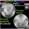 ***Auction Highlight*** 1880-s Morgan Dollar $1 Graded ms67 pl By SEGS (fc)