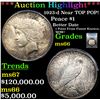 ***Auction Highlight*** PCGS 1923-d Peace Dollar Near TOP POP! $1 Graded ms66 By PCGS (fc)