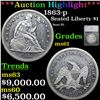 ***Auction Highlight*** 1863-p Seated Liberty Dollar 1 Graded ms61 By SEGS (fc)