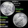 Image 1 : 1926-s Peace Dollar $1 Grades Select+ Unc