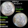 Image 1 : 1884-p Morgan Dollar $1 Grades Choice+ Unc