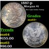 Image 1 : 1887-p Morgan Dollar $1 Grades Select+ Unc