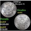 Image 1 : 1890-p Morgan Dollar $1 Grades Select Unc