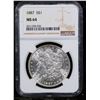 Image 2 : NGC 1887-p Morgan Dollar $1 Graded ms64 By NGC