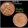 Image 1 : 1957-d Lincoln Cent 1c Grades Select+ Unc BN
