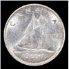 Image 3 : 1961 Canada Dime 10c Queen Elizabeth II KM-51 Grades Select Unc