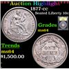 Image 1 : ***Auction Highlight*** 1877-cc Seated Liberty Dime 10c Graded Choice Unc By USCG (fc)