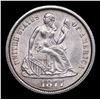 Image 2 : ***Auction Highlight*** 1877-cc Seated Liberty Dime 10c Graded Choice Unc By USCG (fc)