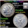 ***Auction Highlight*** 1884-s Morgan Dollar $1 Graded au55 details By SEGS (fc)